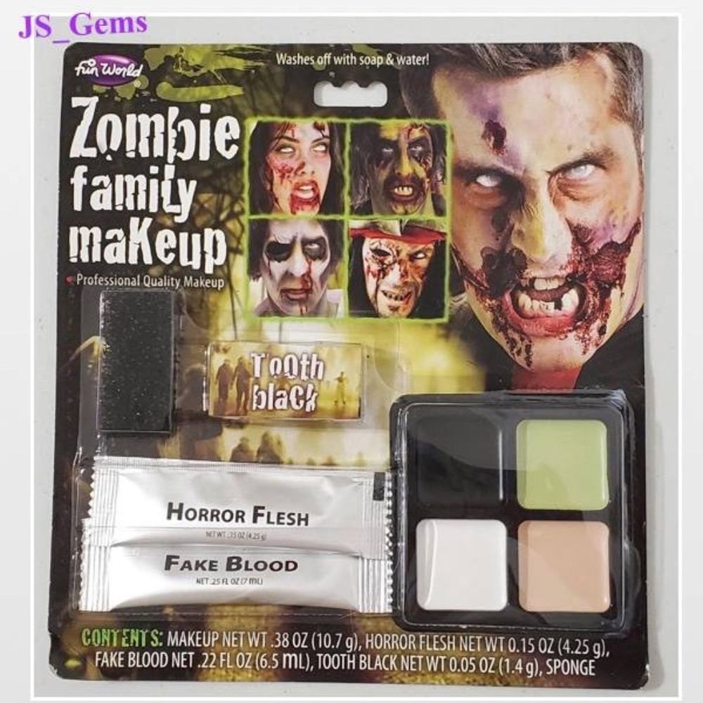 New Zombie Halloween Family Makeup Set